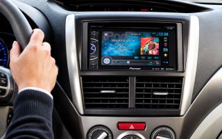 Stereo installation and reverse cameras